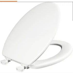 Glacier Bay elongated, soft-close, slow-closing toilet seat in white